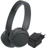 Coolblue Sony WH-CH520 Zwart + BlueBuilt Quick Charge Oplader met Usb A Poort 18W Zwart aanbieding