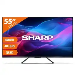 Bol.com Sharp Aquos 55GR8265 - 55 inch - 144Hz - 4K UHD - QLED met Google TV - 2024 aanbieding
