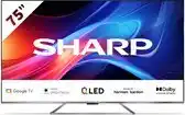 Bol.com Sharp Aquos 75GP7265 - 75inch - 4K UHD - QLED - Google TV - 2024 aanbieding