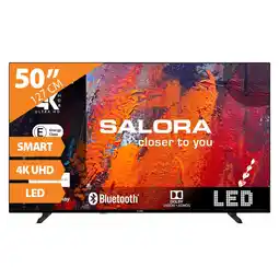 Bol.com Salora 50UA550 tv 127 cm (50) 4K Ultra HD Smart TV Wifi Zwart 250 cd/m² aanbieding