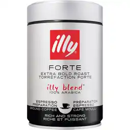 Albert Heijn illy Forte 100% Arabica snelfiltermaling aanbieding