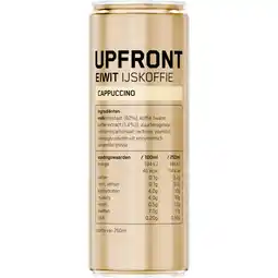 Albert Heijn Upfront Eiwit ijskoffie cappuccino smaak aanbieding