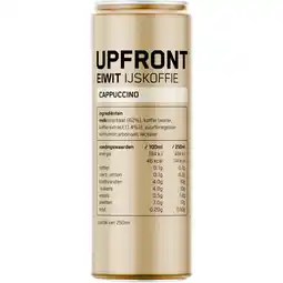 Albert Heijn Upfront Eiwit ijskoffie cappuccino smaak aanbieding