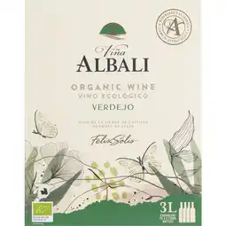 Albert Heijn Viña Albali Organic verdejo wit wijntap aanbieding