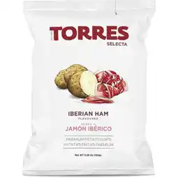 Albert Heijn Torres Premium potato chips Iberian ham aanbieding