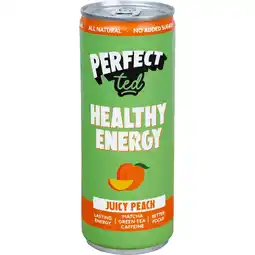 Albert Heijn Perfect Ted Matcha green tea energy juicy peach aanbieding