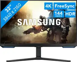 Bol.com Samsung Odyssey G7 LS32BG700EUXEN - 4K IPS Gaming Monitor - 144hz - 32 inch aanbieding