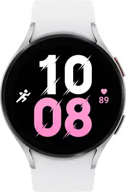 Bol.com Samsung Galaxy Watch5 - Smartwatch heren en dames - 44 mm - Silver aanbieding