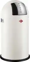 Bol.com WESCO Pushboy Prullenbak | 50 Liter | Metaal - Mat zand | Vuilnisbak - Made in Germany aanbieding