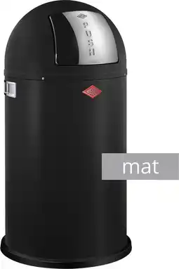 Bol.com Wesco Pushboy Prullenbak - 50 liter - 12 Kleuren aanbieding