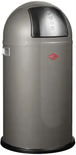 Bol.com WESCO Pushboy Prullenbak | 50 Liter | Metaal - Grafiet | Vuilnisbak - Made in Germany aanbieding