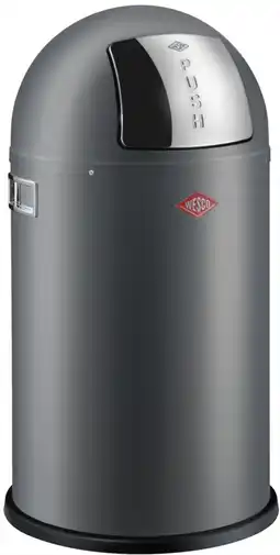 Bol.com WESCO Pushboy Junior Prullenbak | 22 Liter | Metaal - Mat grafiet | Vuilnisbak - Made in Germany aanbieding