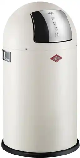 Bol.com WESCO Pushboy Junior Prullenbak | 22 Liter | Metaal - Mat zand | Vuilnisbak - Made in Germany aanbieding