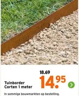 GAMMA Tuinborder Corten 1 meter aanbieding