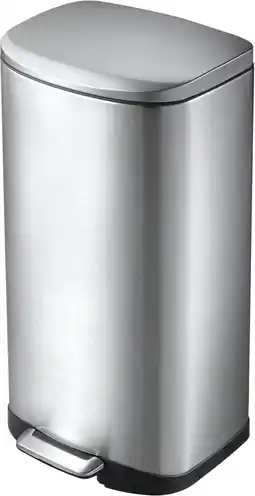 Bol.com EKO - Della pedaalemmer 35 liter - Stainless steel Plastic - mat RVS - Prullenbak aanbieding