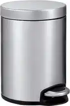 Bol.com EKO - Serene pedaalemmer 5 liter - Stainless steel Plastic - mat RVS - Prullenbak aanbieding