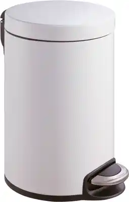 Bol.com EKO - Serene pedaalemmer 20 liter - Stainless steel Plastic - wit - Prullenbak aanbieding