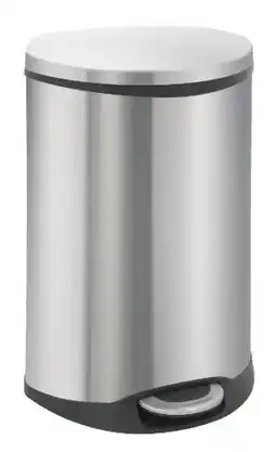 Bol.com EKO - Shell Bin pedaalemmer 50 liter - Stainless steel Plastic - mat RVS - Prullenbak aanbieding