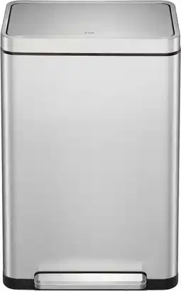 Bol.com EKO - X-Cube pedaalemmer 45 liter - Stainless steel Polypropylene - mat RVS - Prullenbak aanbieding