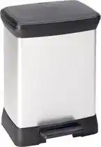 Bol.com Curver Decobin Duo Prullenbak Afvalscheider - 10L + 18L - Metallic aanbieding