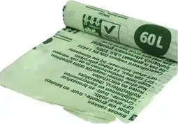 Bol.com Bio Zak - 60 Liter - 60 cm X 80 cm - 12 Rollen (60 Stuks) aanbieding