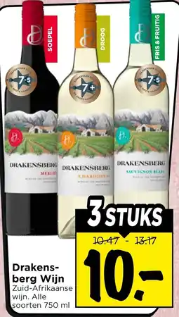 Vomar Voordeelmarkt Drakensberg Wijn aanbieding