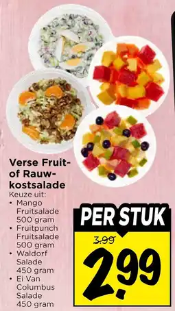 Vomar Voordeelmarkt Verse Fruit of Rauw kostsalade aanbieding