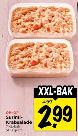 Vomar Voordeelmarkt Surimi Krabsalade XXL-bak aanbieding