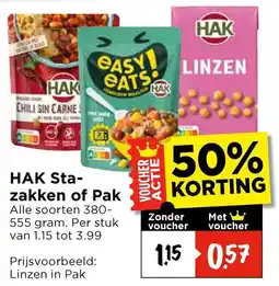 Vomar Voordeelmarkt HAK Stazakken of Pak aanbieding