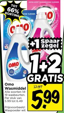 Vomar Voordeelmarkt Omo Wasmiddel aanbieding