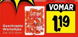 Vomar Voordeelmarkt Geschrapte Worteltjes aanbieding