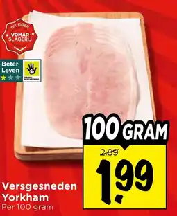 Vomar Voordeelmarkt Versgesneden Yorkham aanbieding