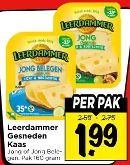 Vomar Voordeelmarkt Leerdammer Gesneden Kaas aanbieding