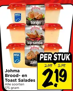Vomar Voordeelmarkt Johma Brood en Toast Salades aanbieding