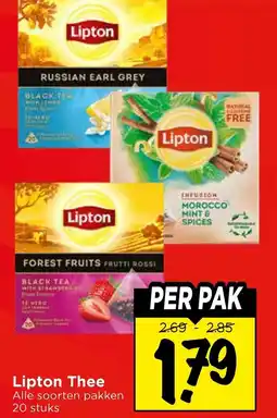 Vomar Voordeelmarkt Lipton Thee aanbieding