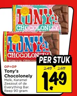 Vomar Voordeelmarkt Tony's Chocolonely aanbieding