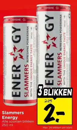 Vomar Voordeelmarkt Slammers Energy aanbieding
