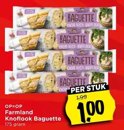 Vomar Voordeelmarkt Farmland Knoflook Baguette aanbieding