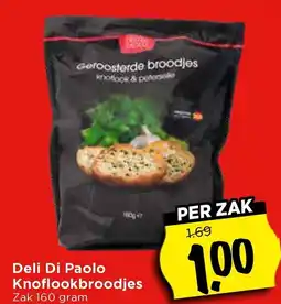 Vomar Voordeelmarkt Deli Di Paolo Knoflookbroodjes aanbieding