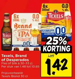 Vomar Voordeelmarkt Texels, Brand of Desperados aanbieding
