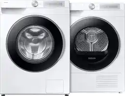 Coolblue Samsung WW90DG6U25LH Super Speed + Samsung DV90DG6845LHU3 AI Dry+ aanbieding