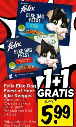 Vomar Voordeelmarkt Felix Elke Dag Feest of Heerlijke Reepjes aanbieding