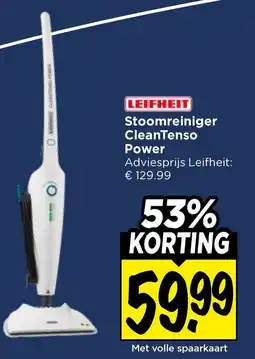 Vomar Voordeelmarkt Leifheit Stoomreiniger CleanTenso Power aanbieding