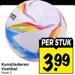 Vomar Voordeelmarkt Kunstlederen Voetbal Maat 5 aanbieding