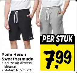Vomar Voordeelmarkt Penn Heren Sweatbermuda aanbieding