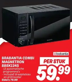 Dekamarkt Brabantia combi magnetron BBEK1145 aanbieding