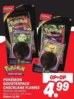 Dekamarkt Pokémon boosterpack checklane flames aanbieding