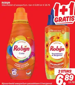 Dekamarkt Robijn Wasmiddel of wasparfum aanbieding