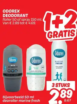 Dekamarkt Odorex deodorant aanbieding