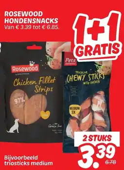 Dekamarkt Rosewood hondensnacks aanbieding